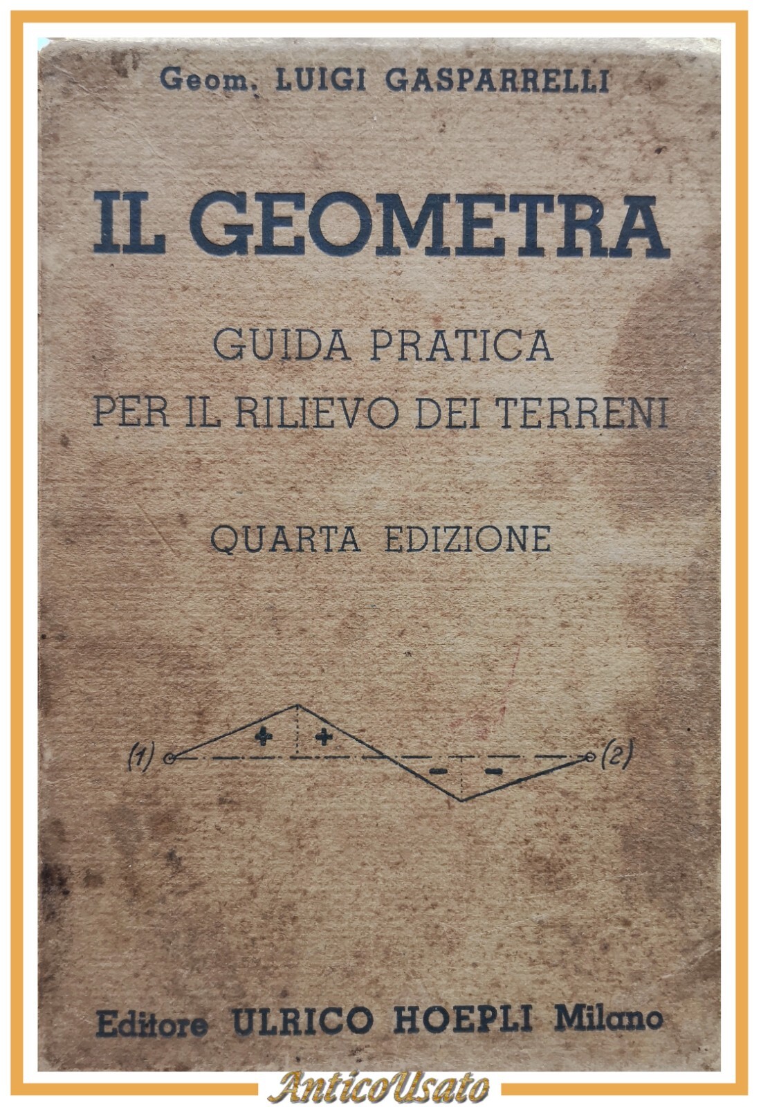 IL GEOMETRA di Luigi Gasparrelli 1945 Hoepli Libro Guida pratica …