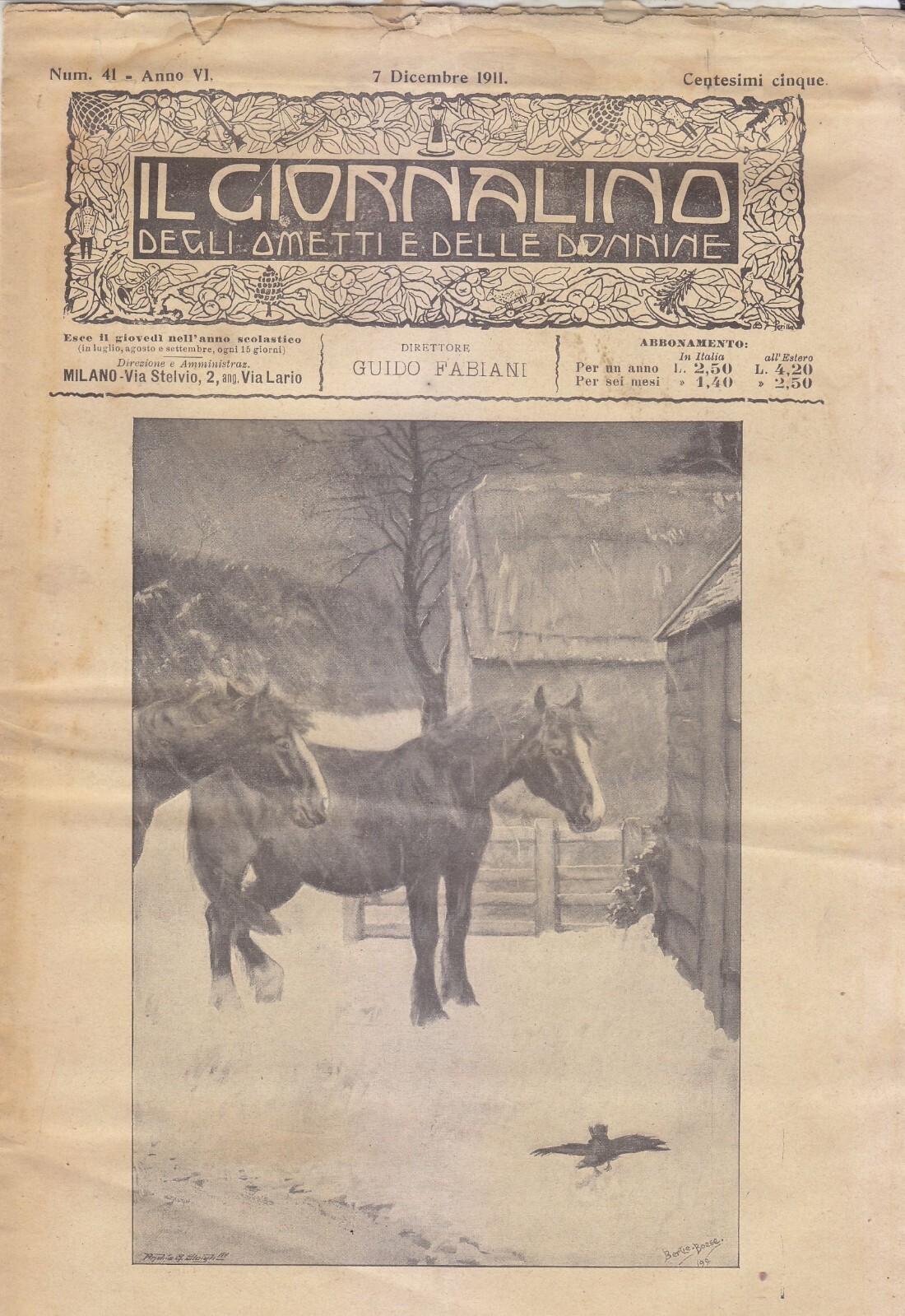 IL GIORNALINO DEGLI OMETTI E DELLE DONNINE 17 dicembre 1911 …