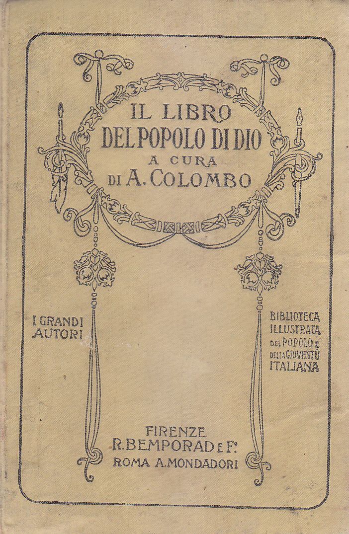 IL LIBRO DEL POPOLO DI DIO a cura Colombo 1920 …
