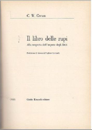 IL LIBRO DELLE RUPI IMPERO DEGLI ITTITI di C W …