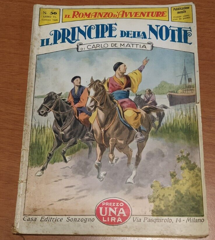 IL PRINCIPE DELLA NOTTE di Carlo De Mattia 1929 Sonzogno …