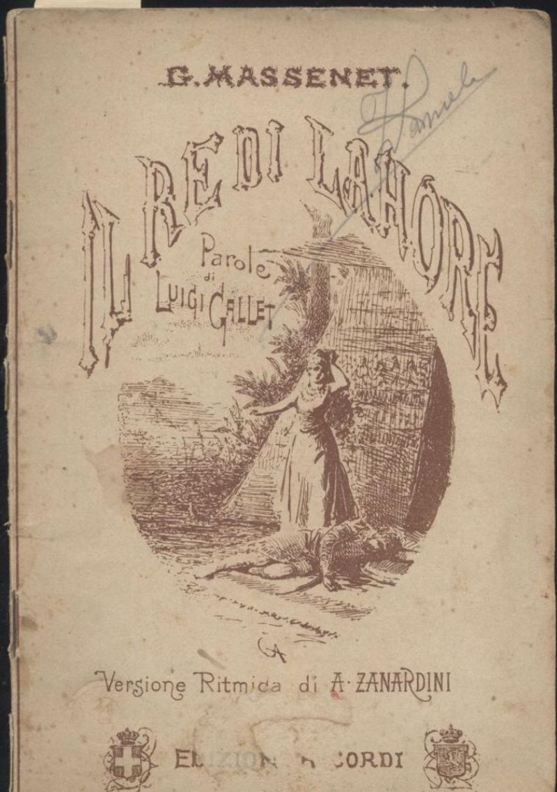 IL RE DI LAHORE Giulio Massenet -Ricordi editore fine ‘800 …