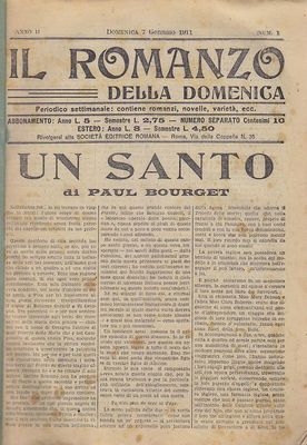 IL ROMANZO DELLA DOMENICA 1911 26 numeri I semestre giornale …