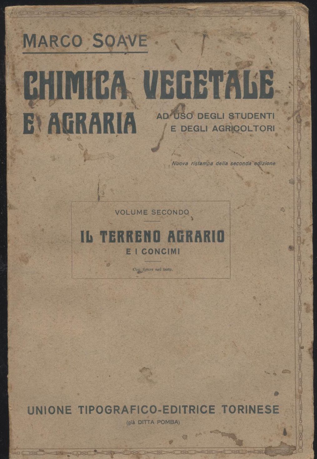 IL TERRENO AGRARIO E I CONCIMI di Marco Soave chimica …