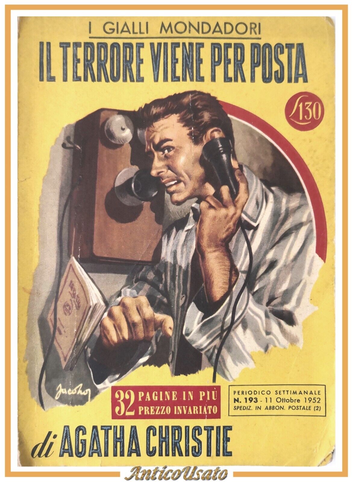 IL TERRORE VIENE PER POSTA di Agatha Christie 1952 Mondadori …