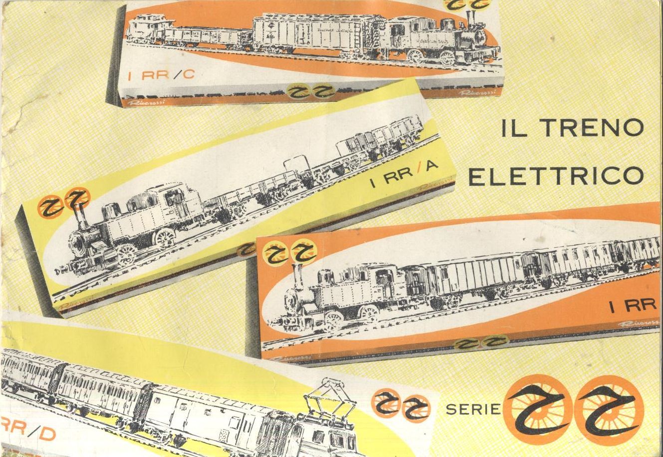 IL TRENO ELETTRICO SERIE RR catalogo Rivarossi trenini 1959 ferrovie …