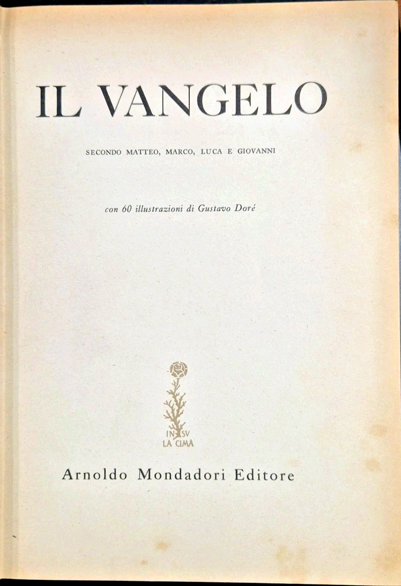 IL VANGELO SECONDO MATTEO MARCO LUCA E GIOVANNI 1956 illustrato …