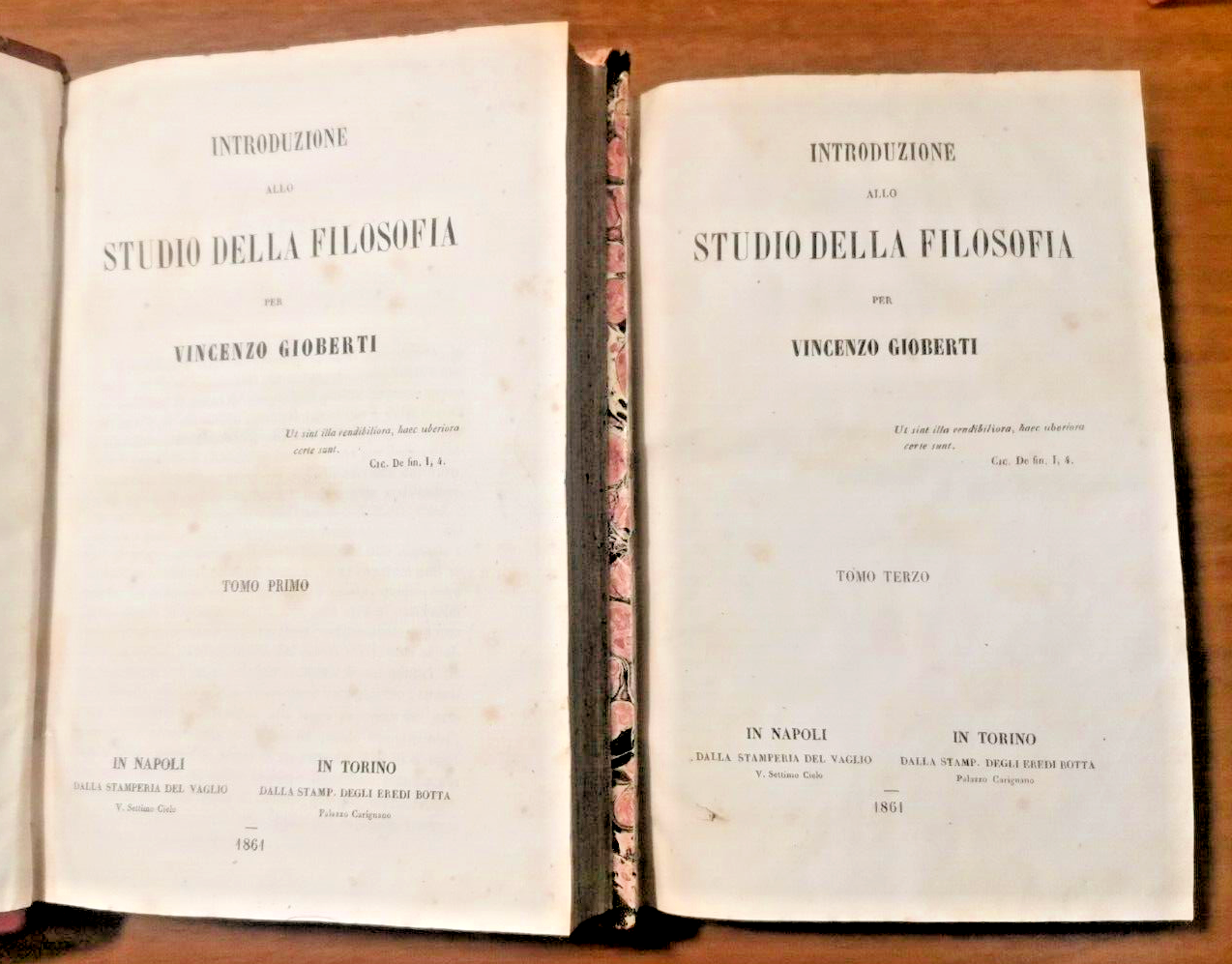 INTRODUZIONE ALLO STUDIO DELLA FILOSOFIA di Vincenzo Gioberti 4 volumi …