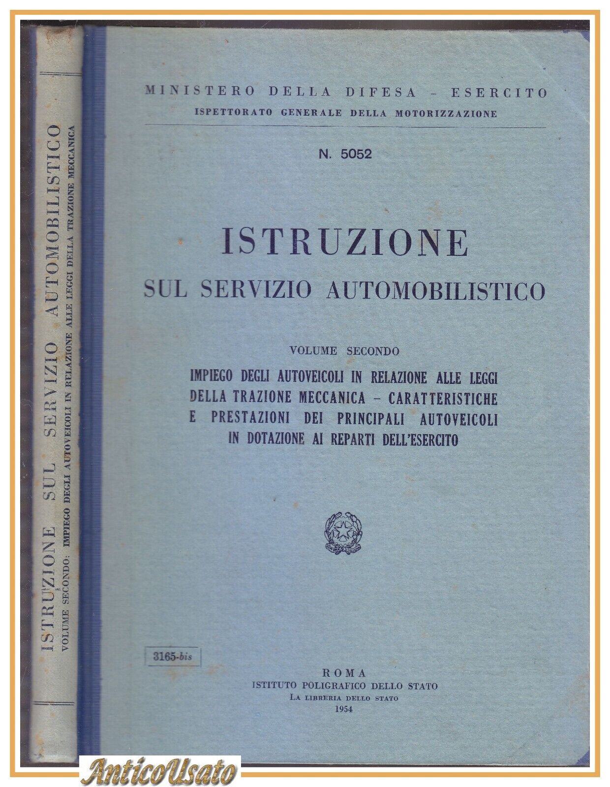 ISTRUZIONI SUL SERVIZIO AUTOMOBILISTICO volume II 1954 Moto Guzzi Gilera …