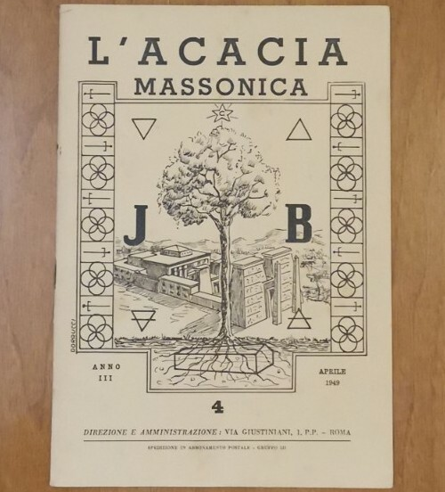 L'ACACIA MASSONICA Anno 3 Numero 1 Gennaio 1949 Rivista Mensile …