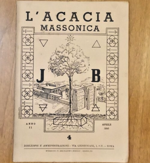 L'ACACIA MASSONICA Anno II Numero 4 Aprile 1948 Rivista Massoneria …