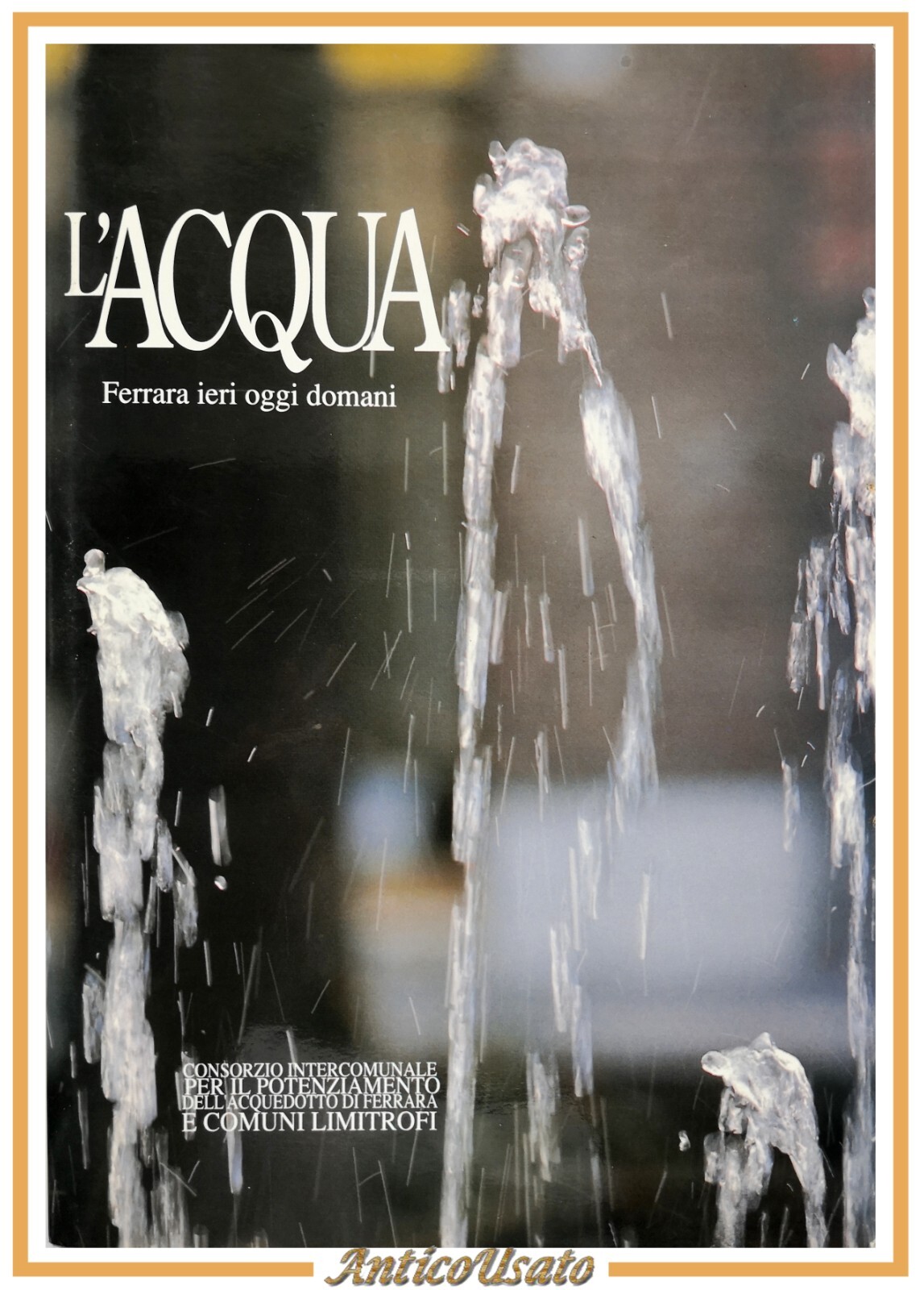 L'ACQUA FERRARA IERI OGGI DOMANI 1990 libro consorzio intercomunale
