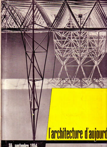 L' ARCHITECTURE D'AU JOURD'HUI n. 55 settembre 1954 rivista vintage …