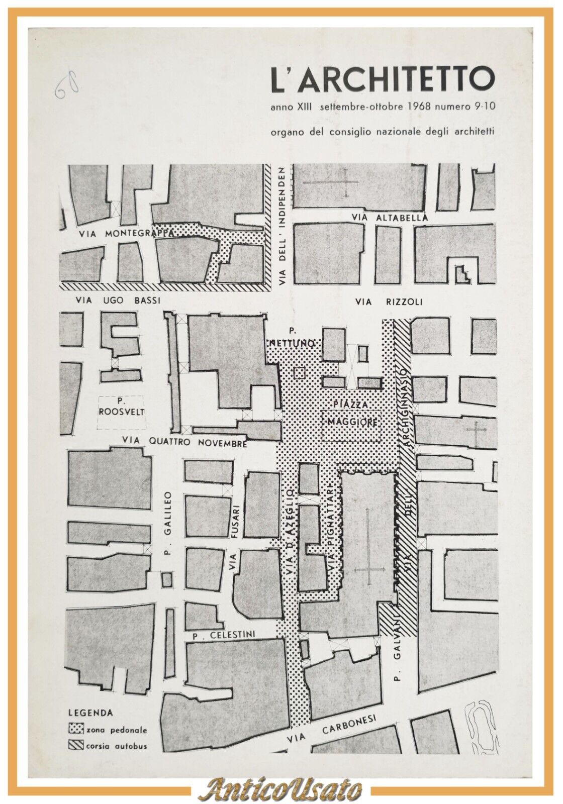 L'ARCHITETTO Numero 9 10 1968 Rivista Organo Consiglio Nazionale Architetti