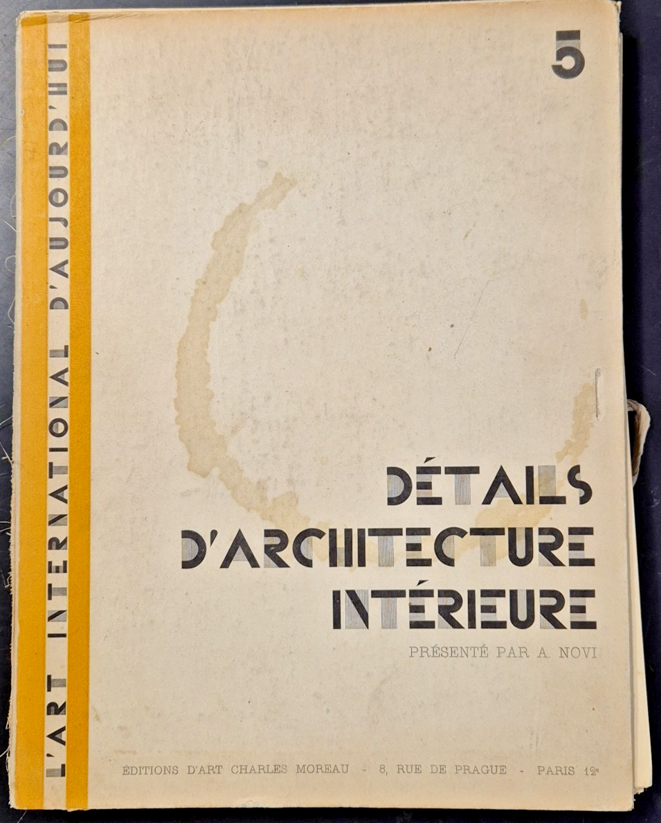 L'ART INTERNATIONAL D'AUJOURD'HUI di Novi Details architecture interieure Libro