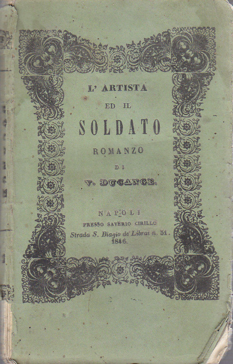 L'ARTISTA ED IL SOLDATO Volume 2 di Vittorio Ducange 1846 …