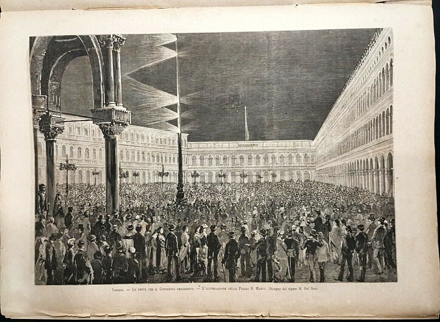 L'ILLUSTRAZIONE ITALIANA del 2 ottobre 1881 giornale antico Venezia esposizione