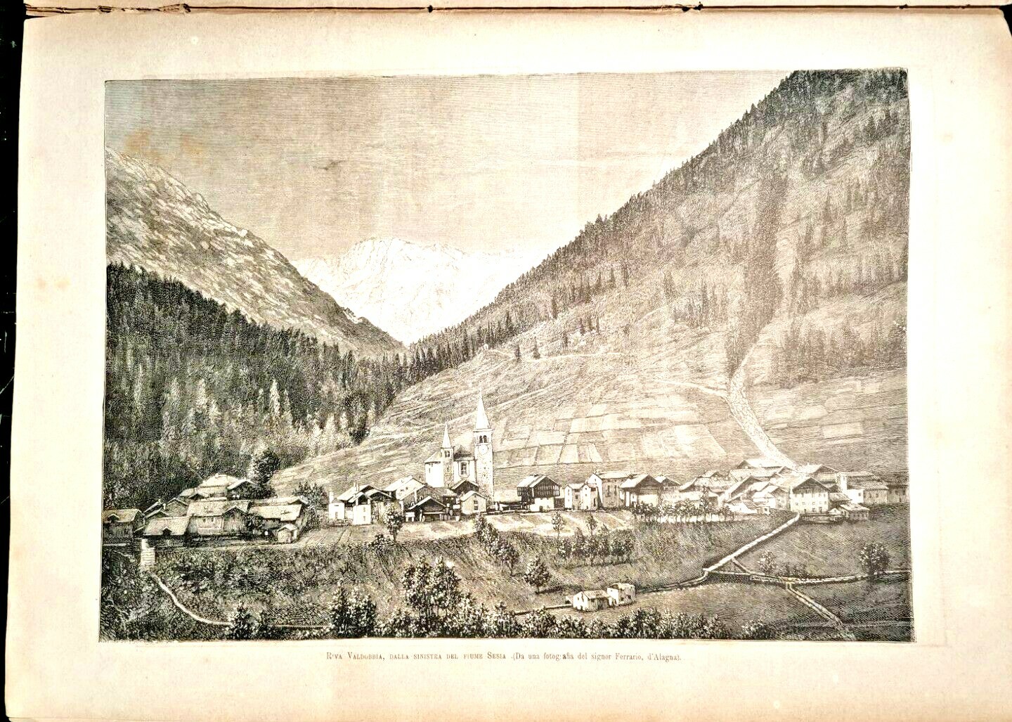 L'ILLUSTRAZIONE ITALIANA del 25 settembre giornale antico Riva Valdobbia vintage