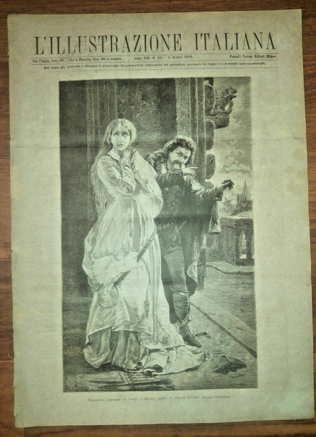 L'ILLUSTRAZIONE ITALIANA n. 23 - giugno 1881 Milano Sant'Ambrogio rivista …