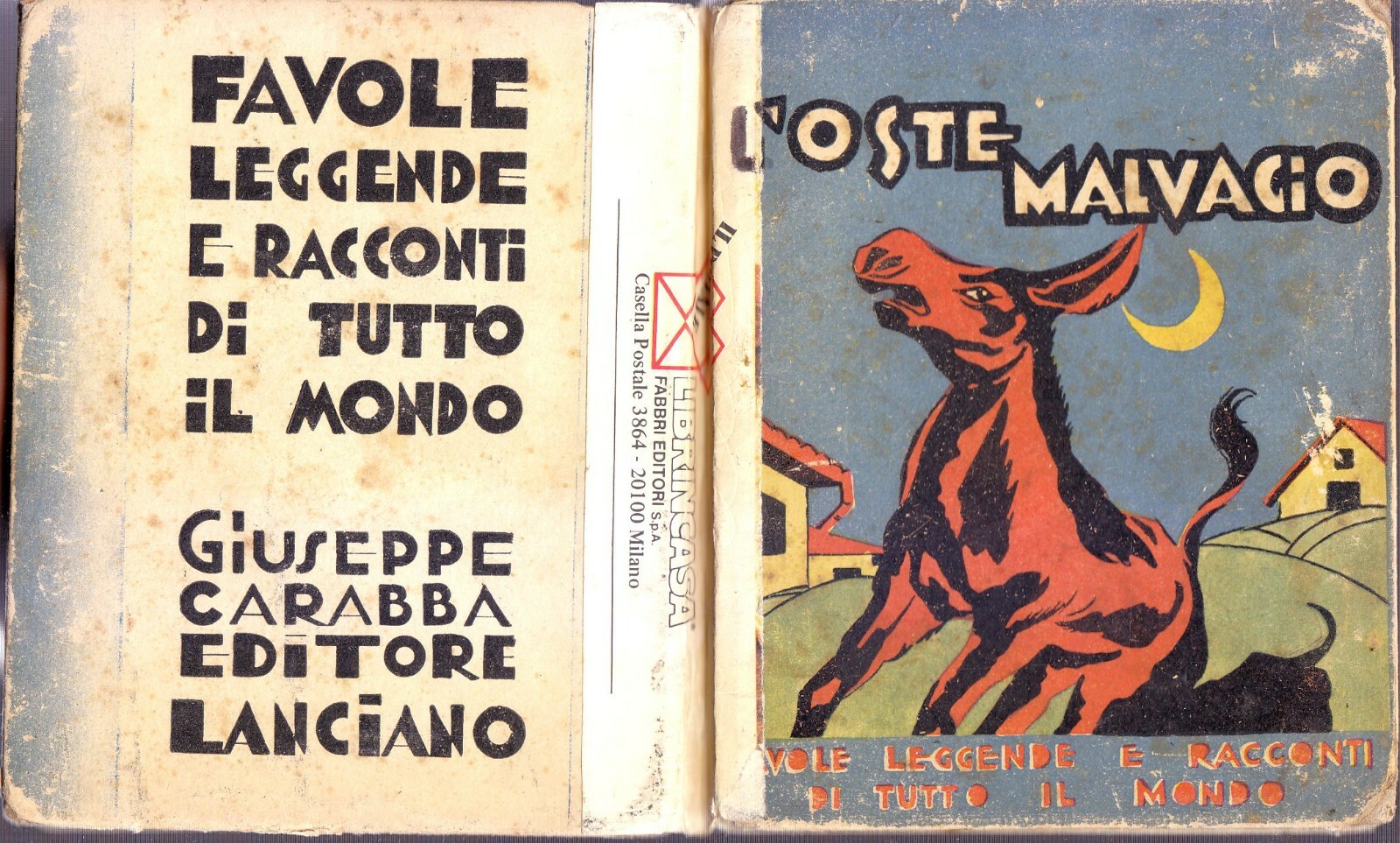 L'OSTE MALVAGIO altre legende provenzali di Federico Mistral 1932 Carabba …