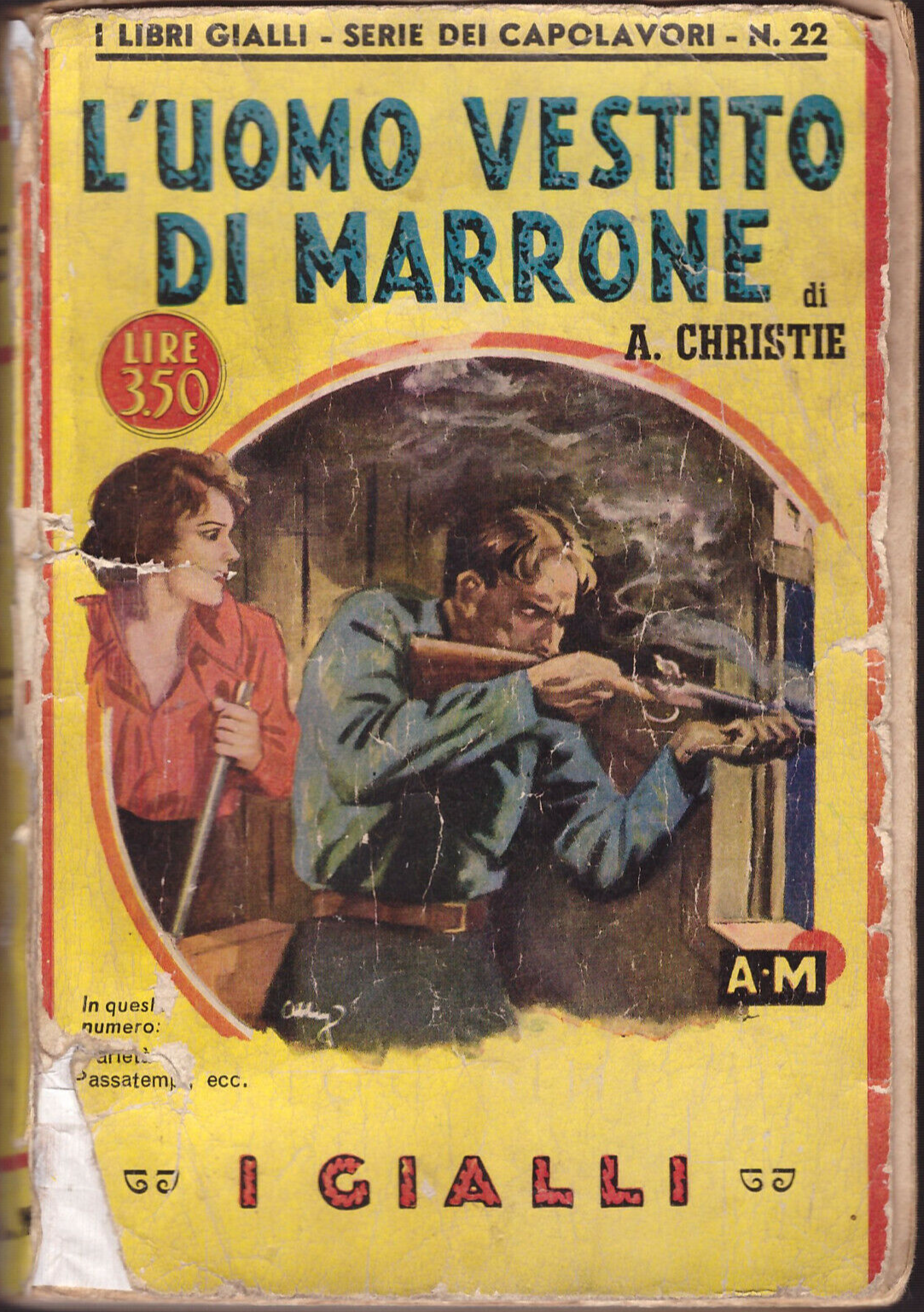 L'UOMO VESTITO DI MARRONE Agatha Christie 1940 Mondadori Gialli capolavori …