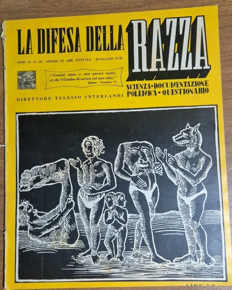 LA DIFESA DELLA RAZZA 1939 ANNO II n 18 Rivista …