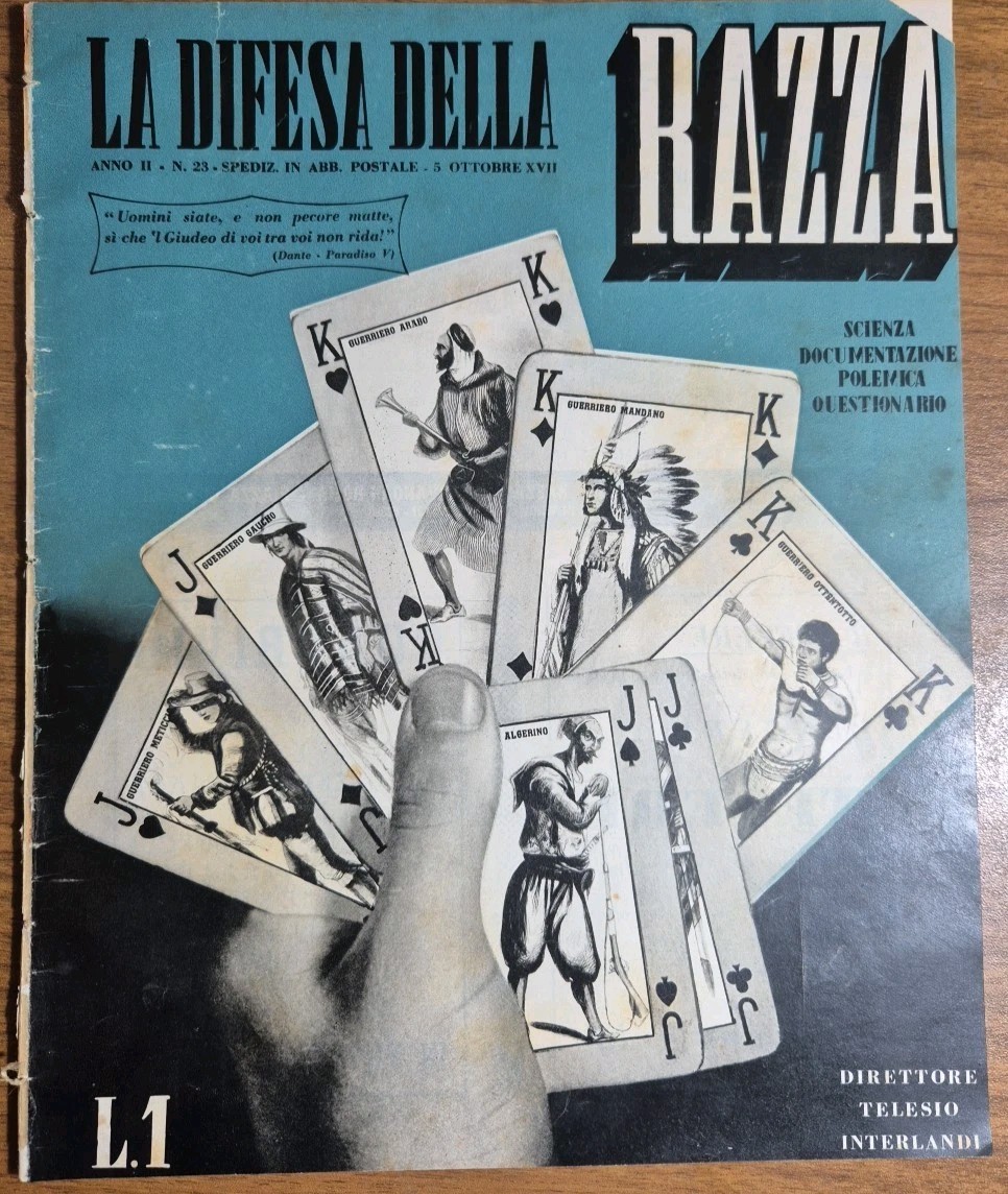 LA DIFESA DELLA RAZZA 1939 ANNO II n 23 Rivista …