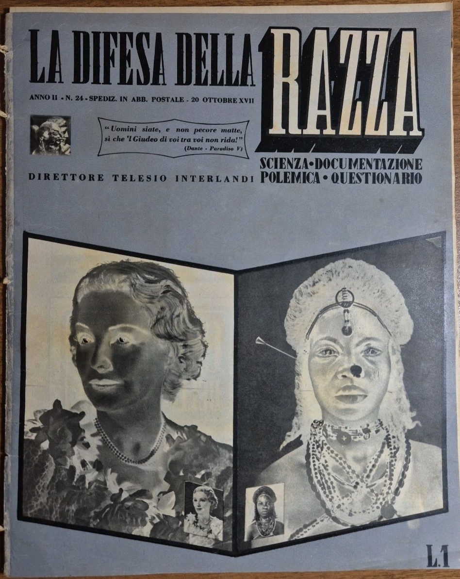 LA DIFESA DELLA RAZZA 1939 ANNO II n 24 Rivista …