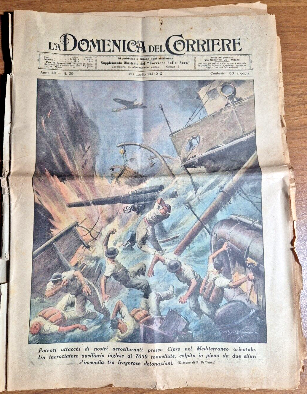 LA DOMENICA DEL CORRIERE 20 luglio 1941 avanzata tedesca in …