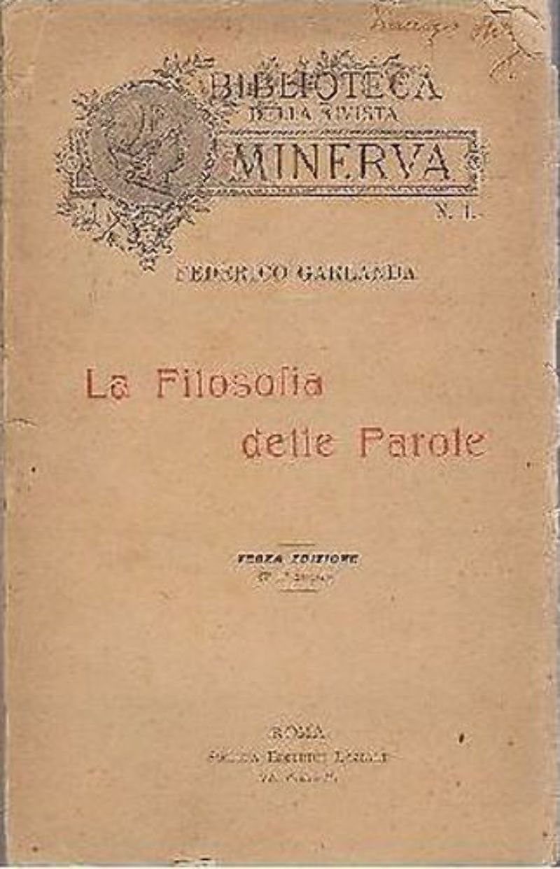 LA FILOSOFIA DELLE PAROLE di Federico Garlanda - libro linguistica …