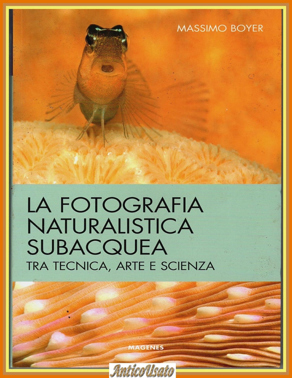 LA FOTOGRAFIA NATURALISTICA SUBACQUEA di Massimo Boyer 2014 Magenes Libro