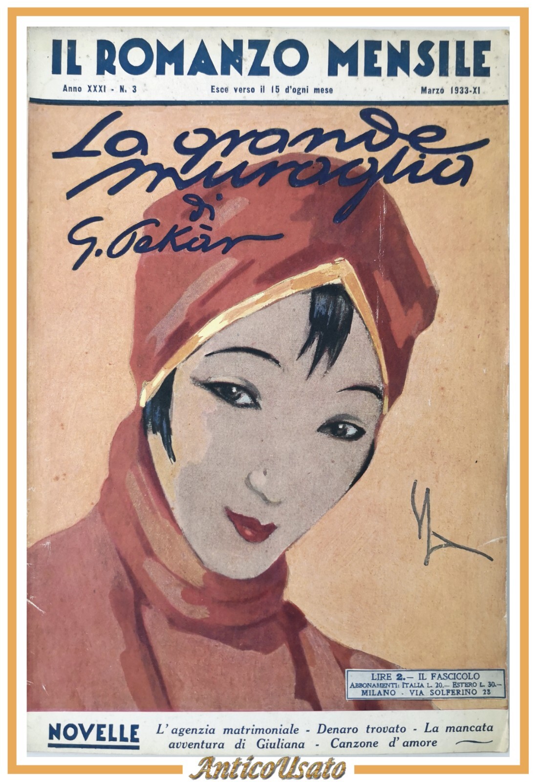 LA GRANDE MURAGLIA di G Pekar marzo 1933 IL ROMANZO …
