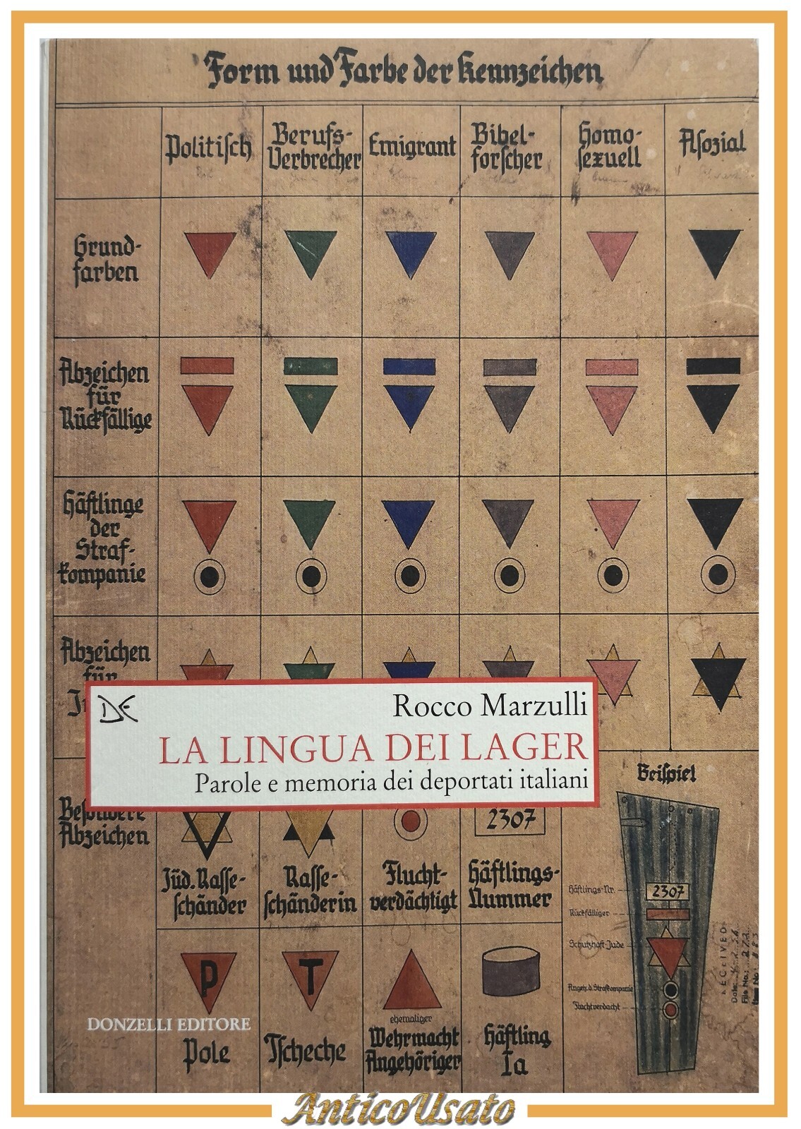 LA LINGUA DEI LAGER di Rocco Marzulli 2017 Donzelli Libro …
