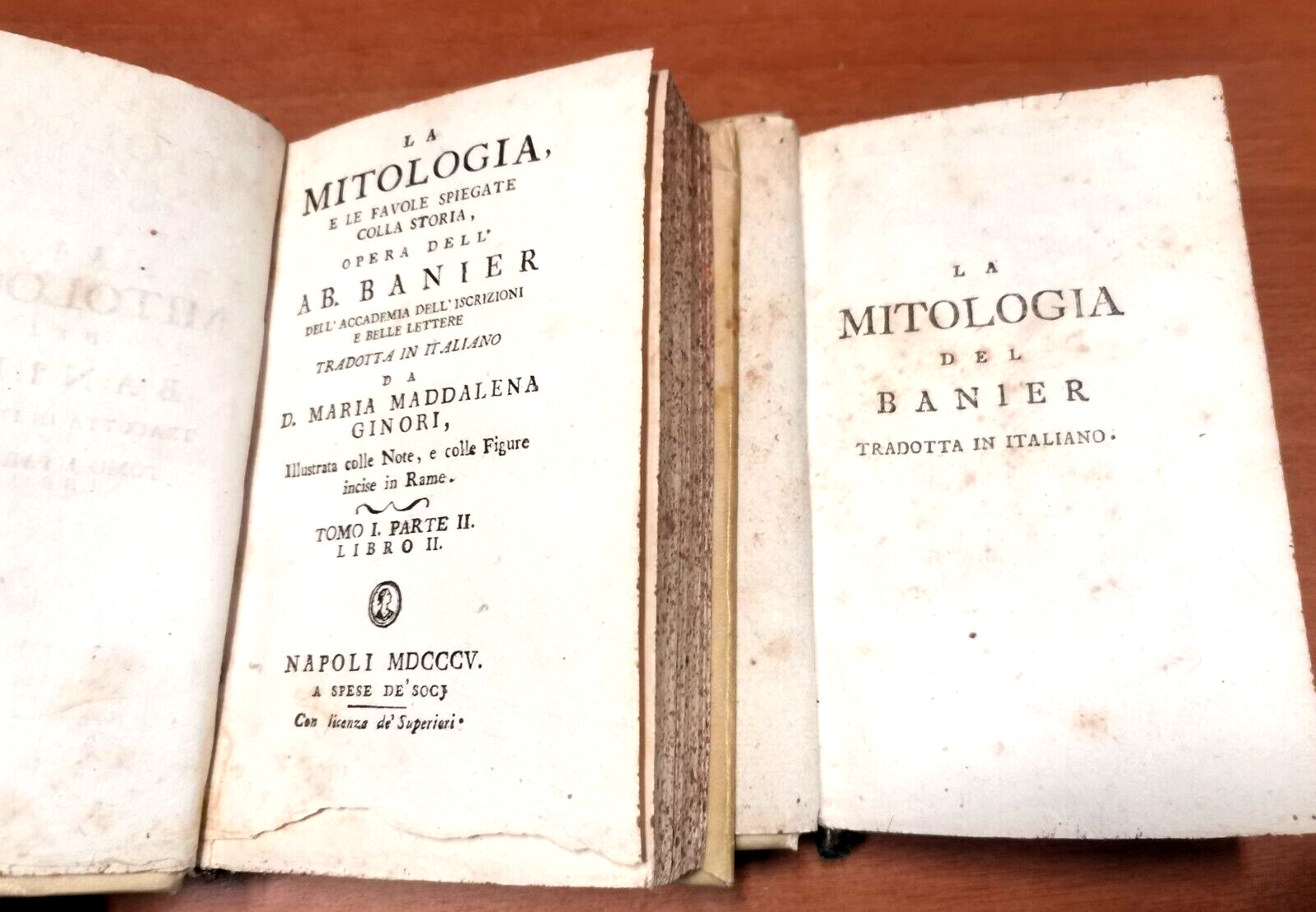 LA MITOLOGIA E LE FAVOLE SPIEGATE COLLA STORIA di Banier …
