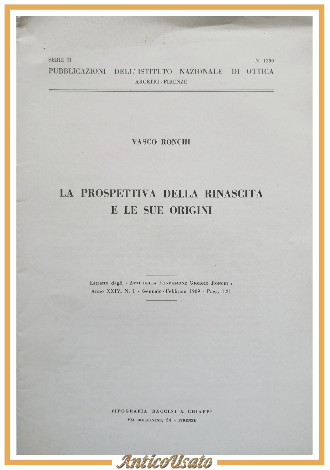 LA PROSPETTIVA DELLA RINASCITA E LE SUE ORIGINI di Vasco …