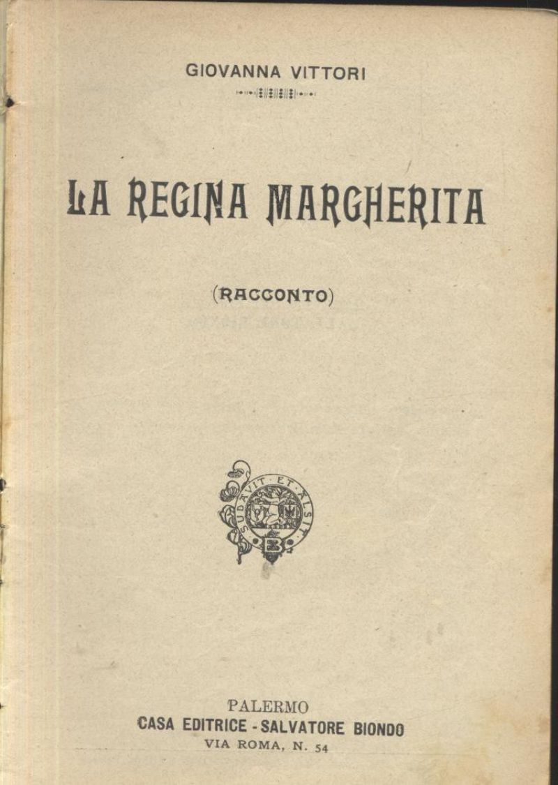 LA REGINA MARGHERITA di Giovanna Vittori 1902 bibliotechina aurea Libro …