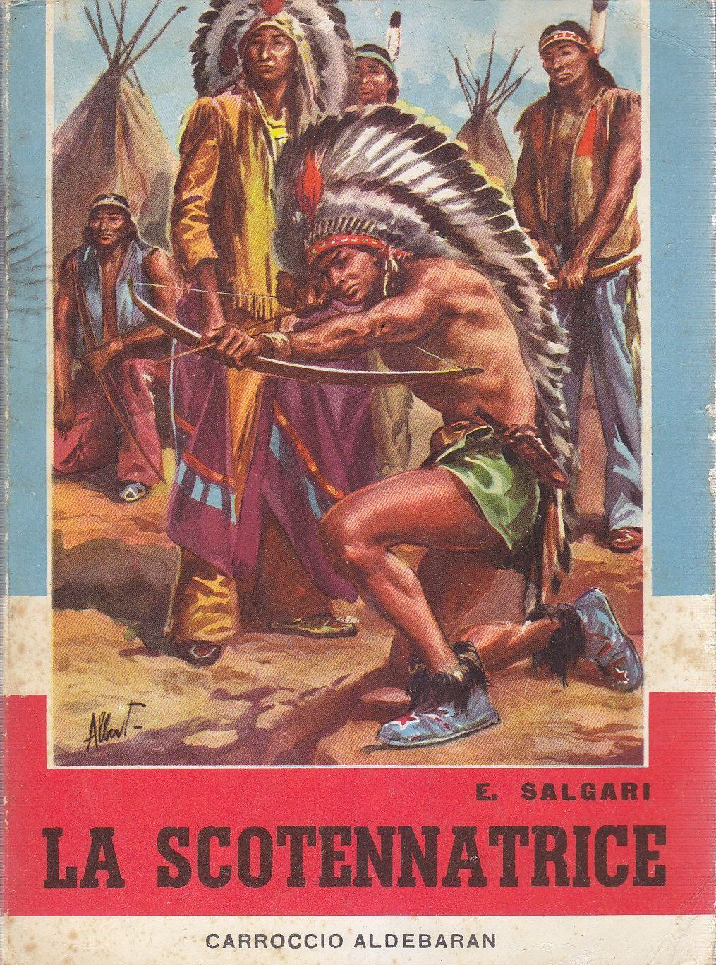 LA SCOTENNATRICE di Emilio Salgari 1959 Carroccio Libro illustrato per …
