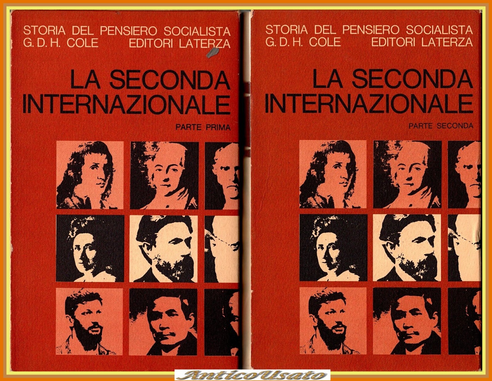 LA SECONDA INTERNAZIONALE 2 Volumi di Cole 1968 Laterza Libro …