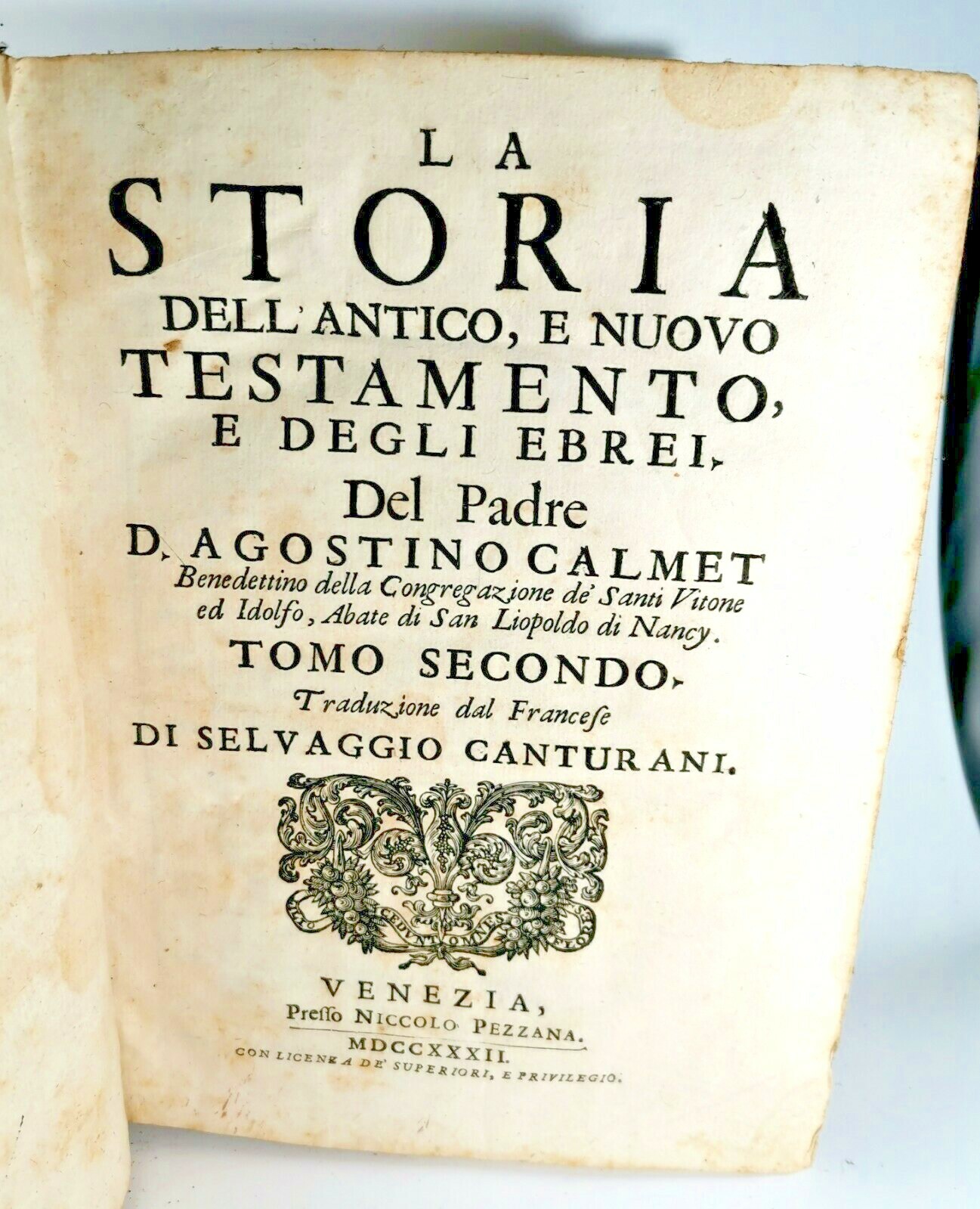 LA STORIA DELL'ANTICO E NUOVO TESTAMENTO DEGLI EBREI volume 2 …