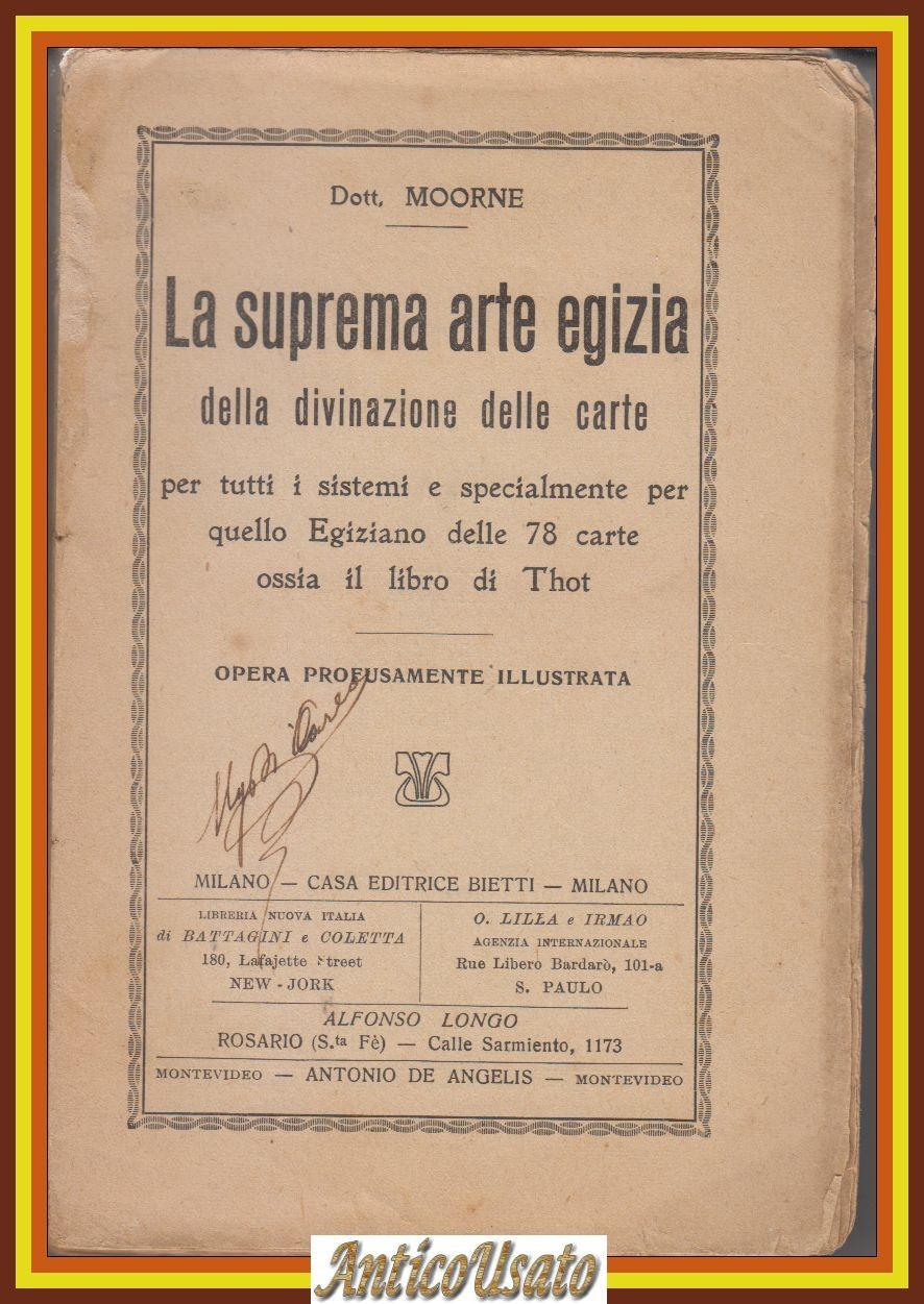 LA SUPREMA ARTE EGIZIA della Divinazione Carte di Moorne Libro …