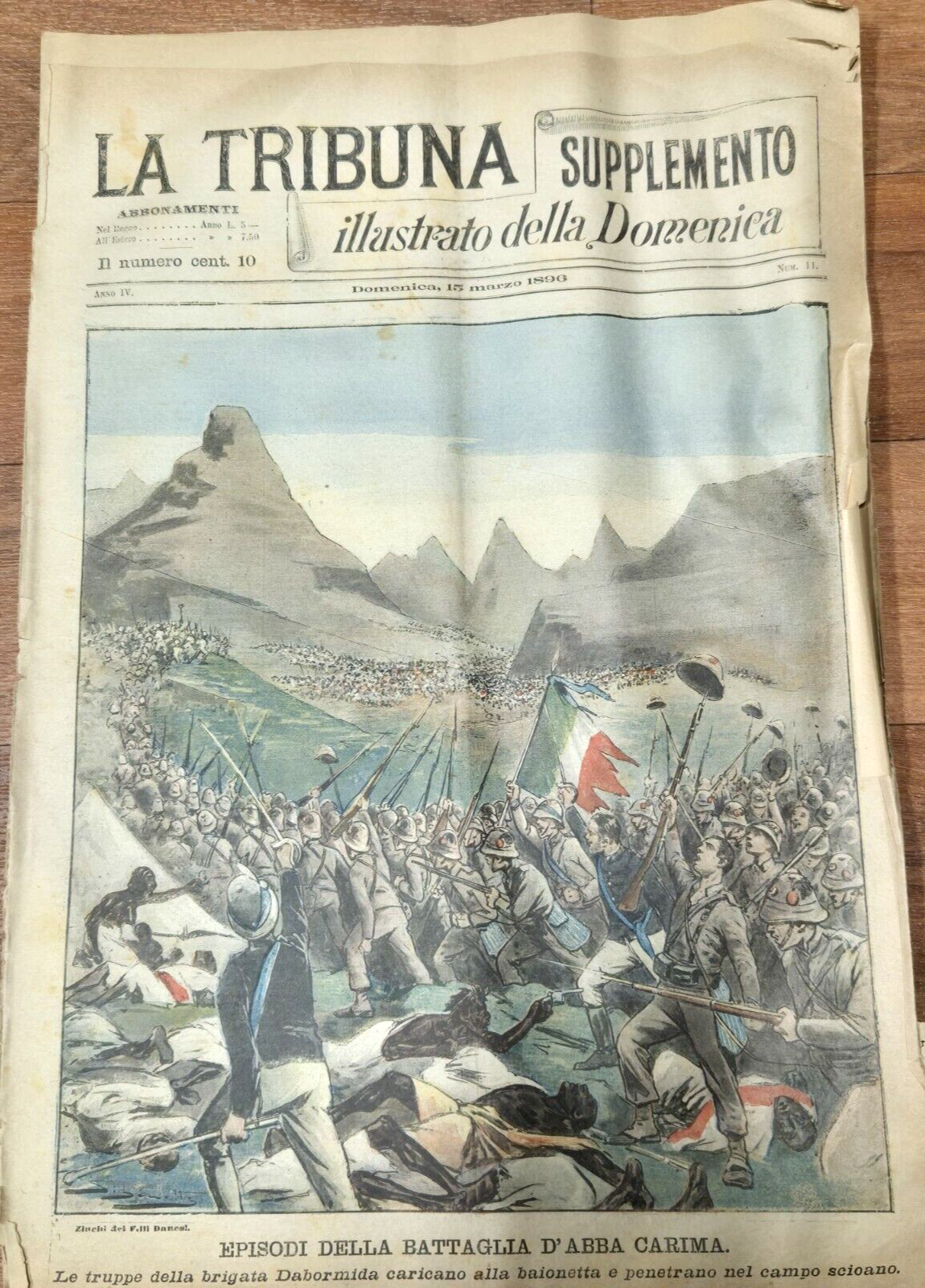 LA TRIBUNA supplemento ILLUSTRATO DELLA DOMENICA 15 marzo 1896 Giornale …