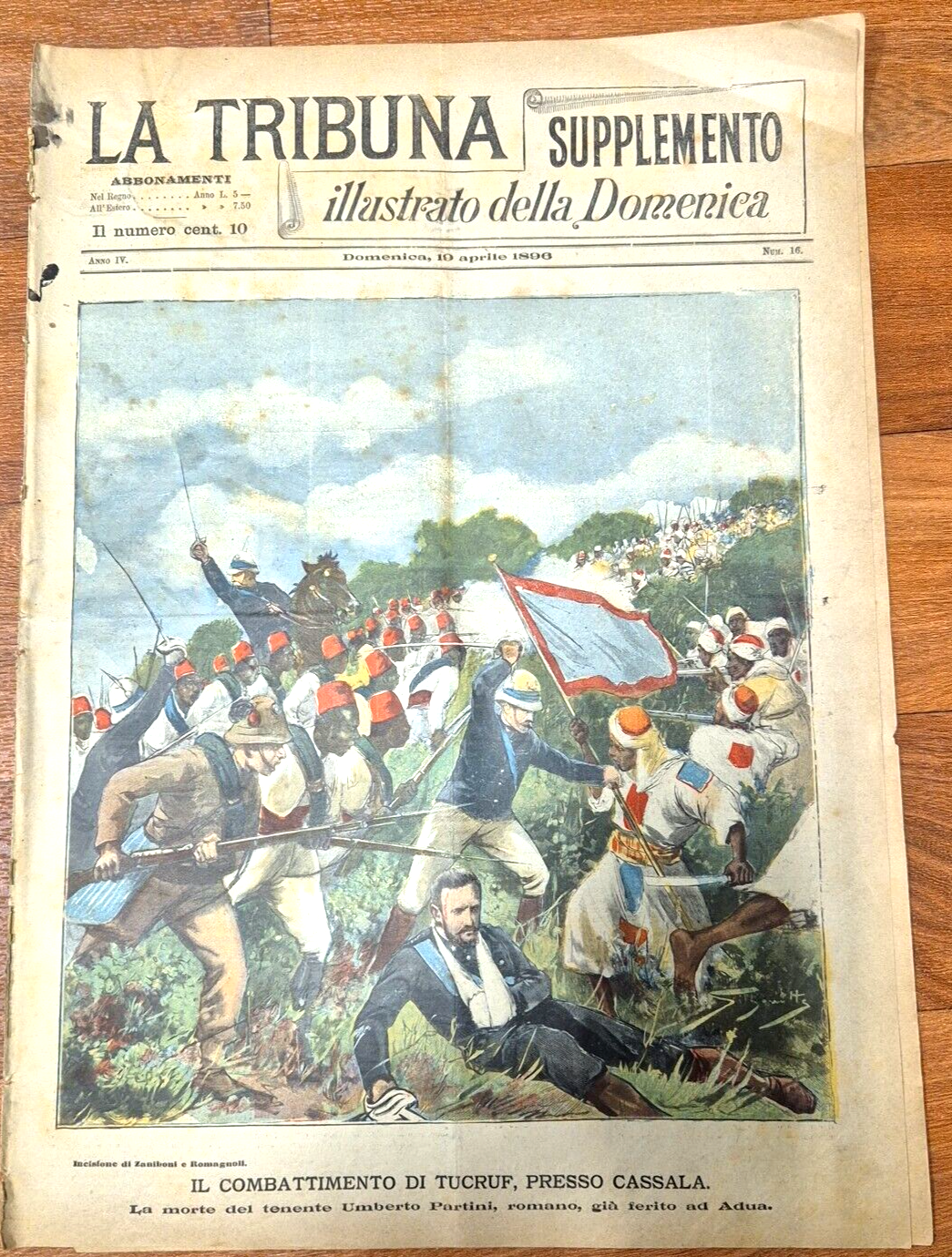 LA TRIBUNA supplemento ILLUSTRATO DELLA DOMENICA 19 aprile 1896 Giornale …