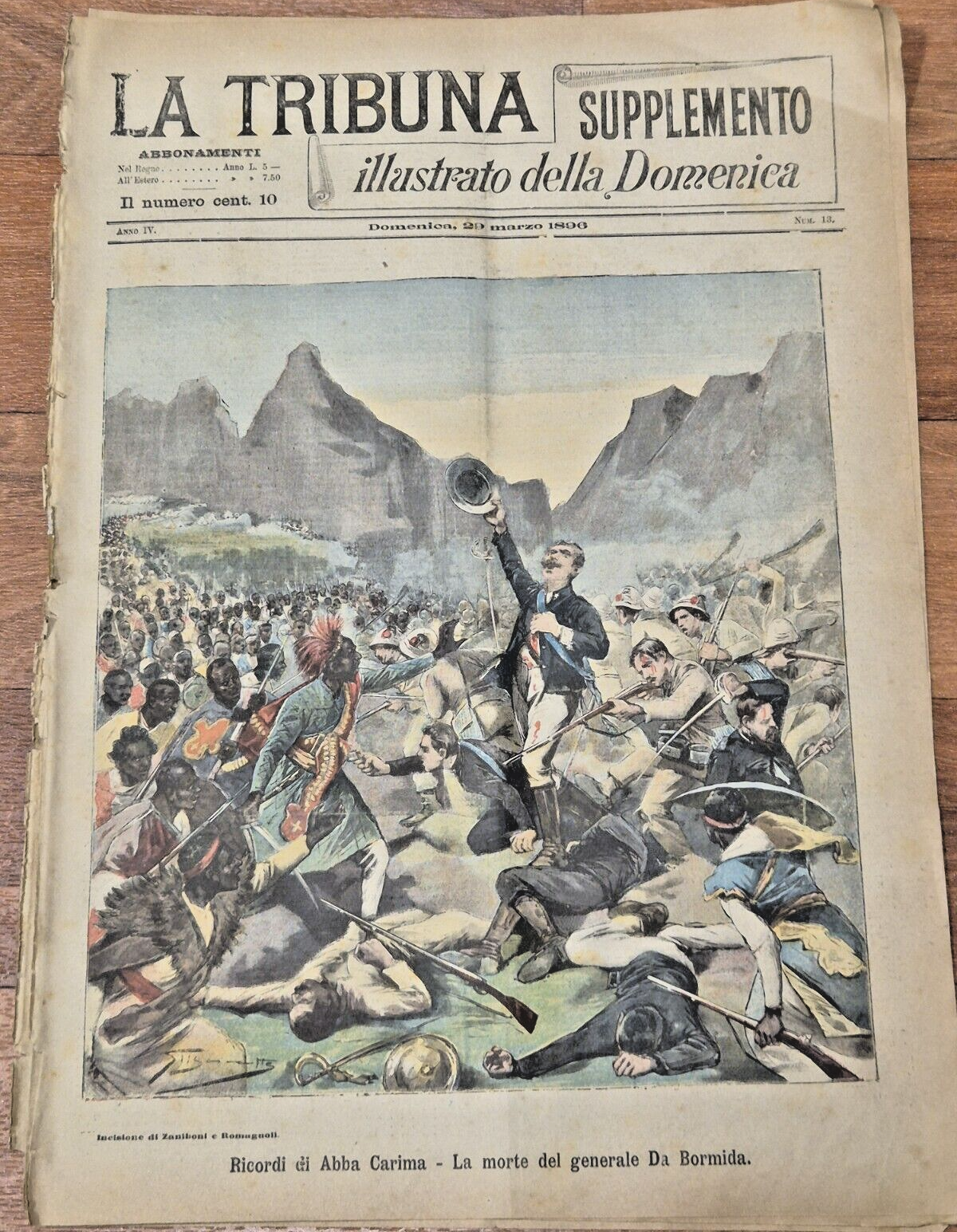 LA TRIBUNA supplemento ILLUSTRATO DELLA DOMENICA 29 marzo 1896 Giornale …