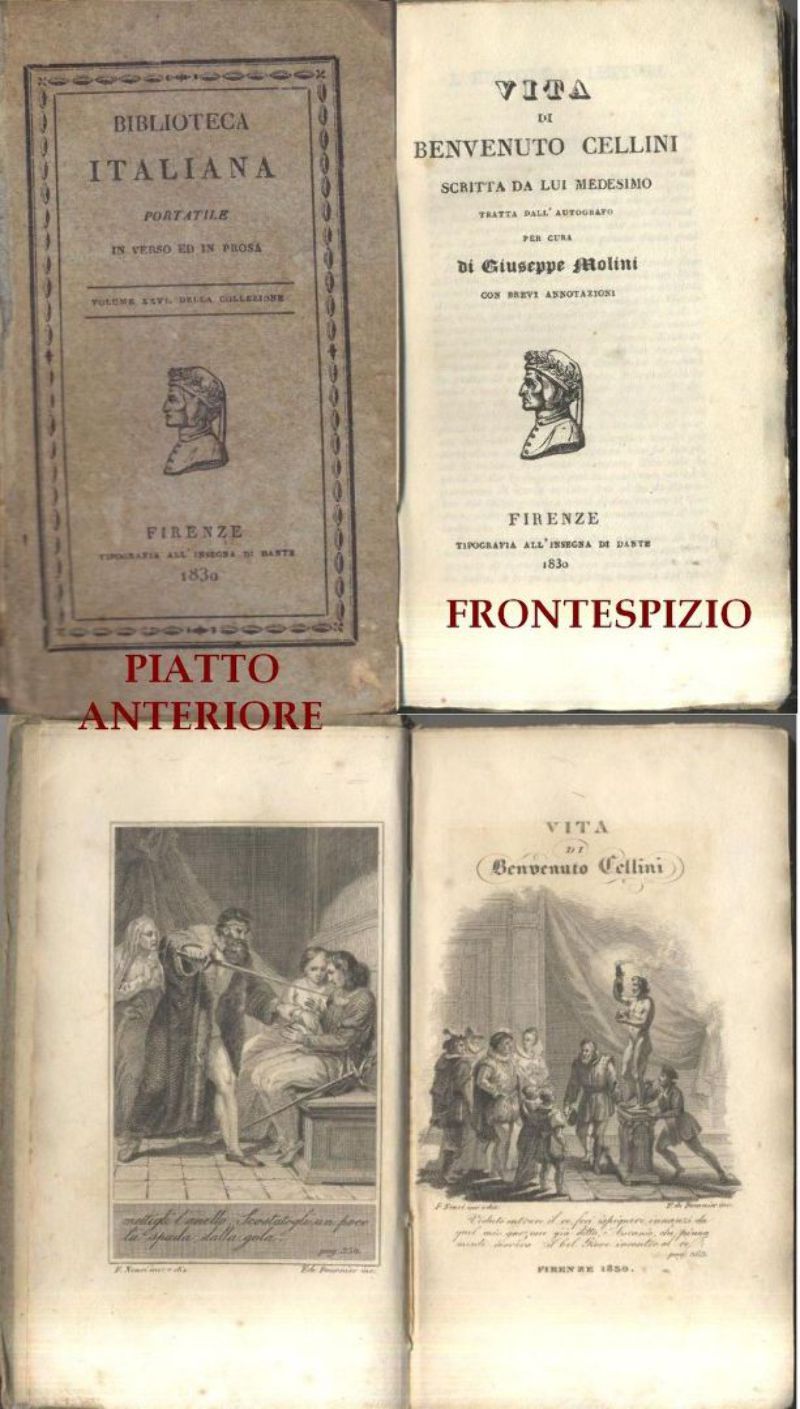 LA VITA DI BENVENUTO CELLINI SCRITTA DA LUI MEDESIMO 1830 …