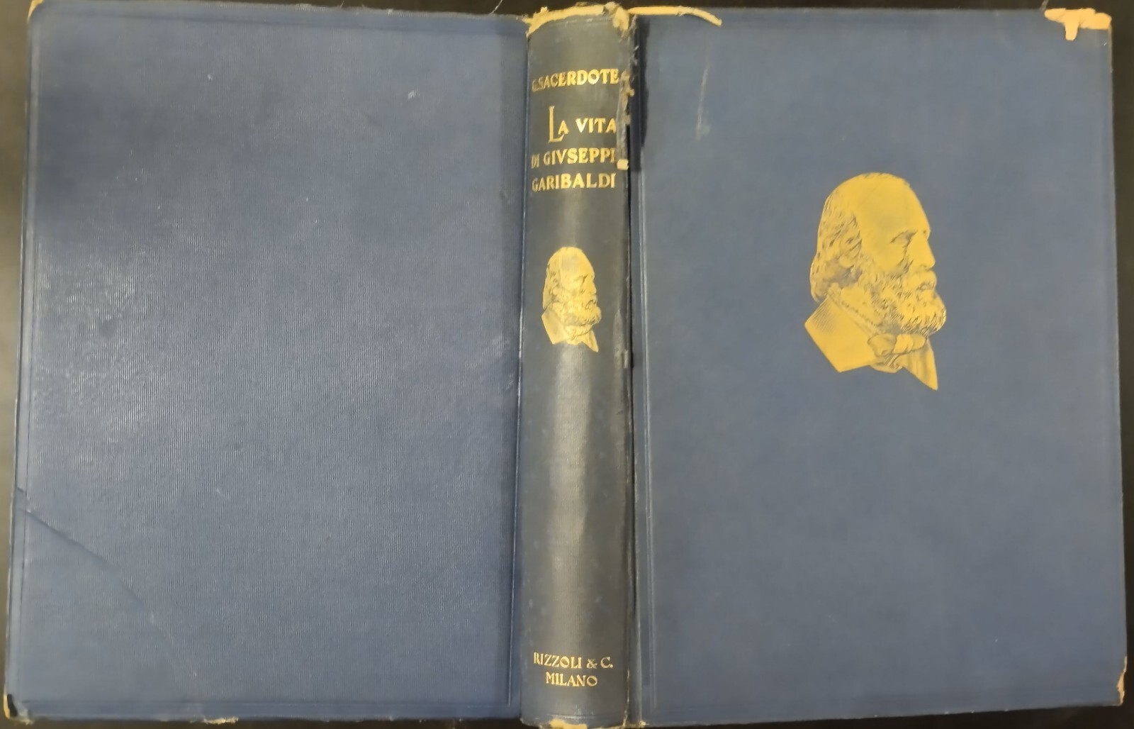 LA VITA DI GIUSEPPE GARIBALDI Gustavo Sacerdote 1933 Rizzoli Libro …