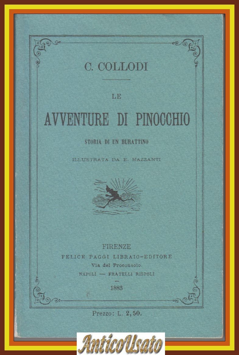 LE AVVENTURE DI PINOCCHIO di Collodi 1991 REPRINT illustrato Mazzanti …