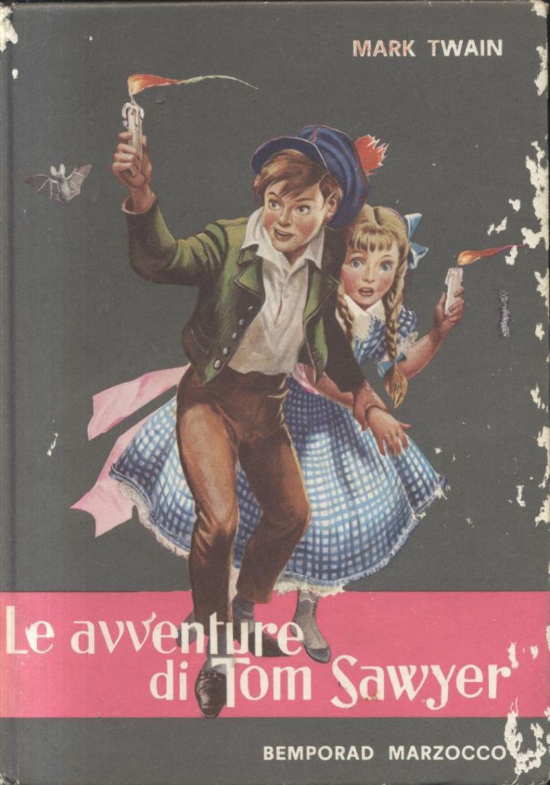 LE AVVENTURE DI TOM SAWYER Mark Twain 1966 Bemporad libro …