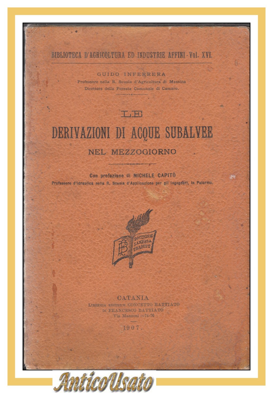 LE DERIVAZIONI DI ACQUE SUBALVEE NEL MEZZOGIORNO di Guido Inferrera …