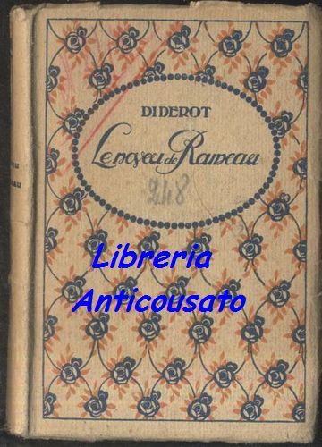 LE NEVEU DE RAMEAU Diderot - edition Nilsson libro piccole …