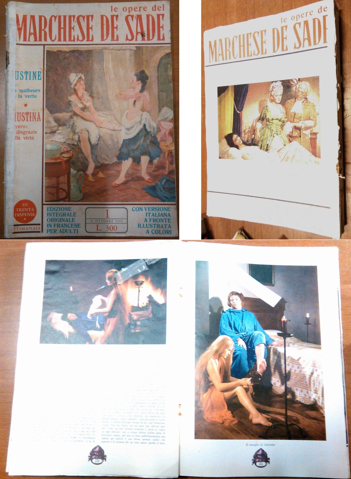 LE OPERE DEL MARCHESE DE SADE francese italiano primi 19 …